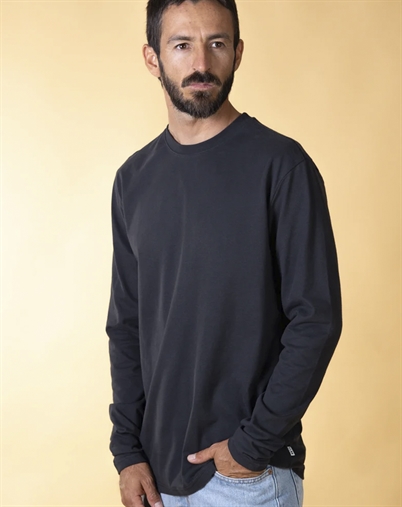 Elsk - Basic Brushed Langærmet T-Shirt - Black